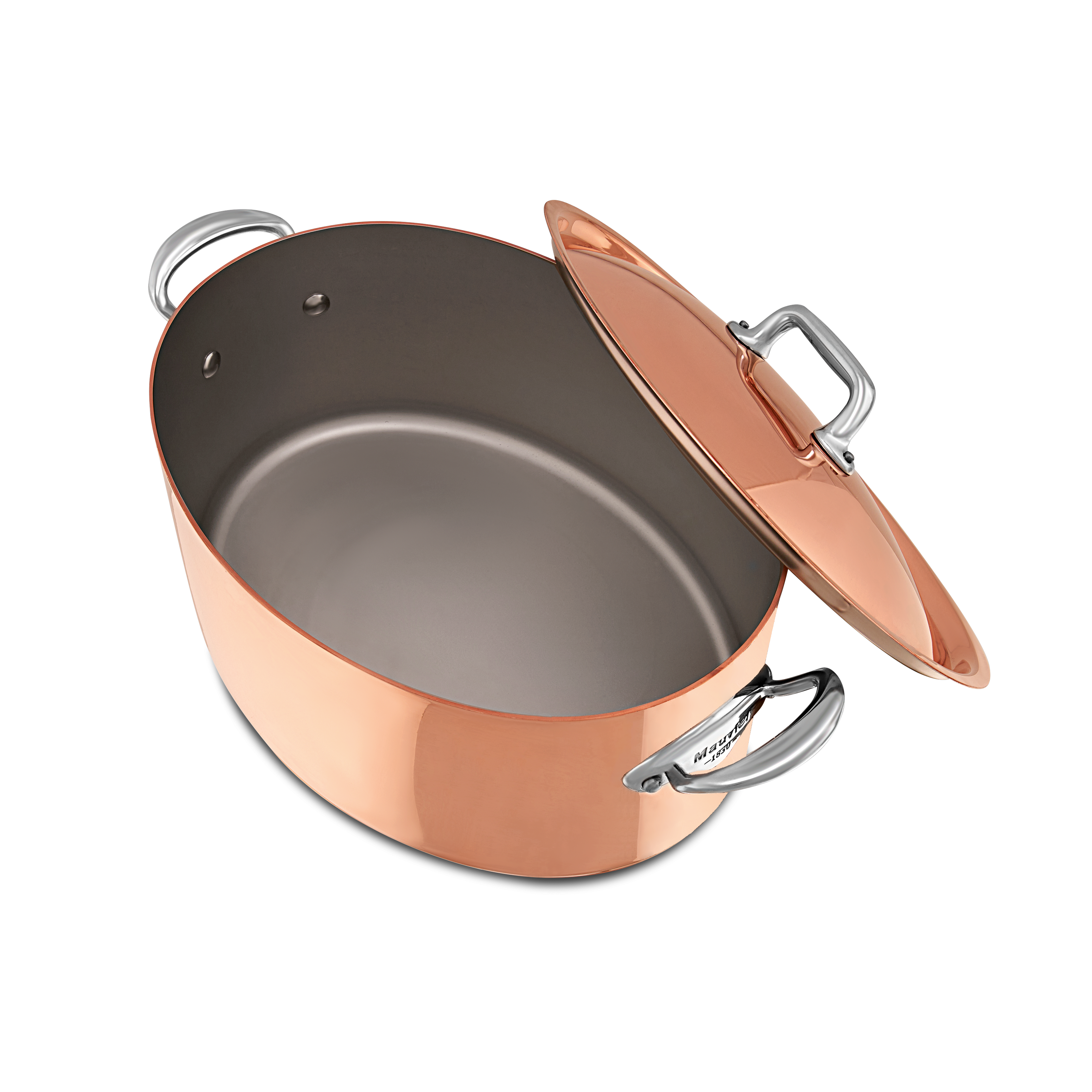 Cocotte ovale en cuivre inox avec couvercle M'HÉRITAGE 150S ACCESSOIRE