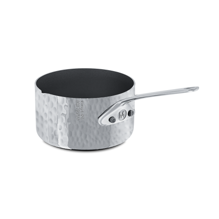 Casserolette en inox martelé avec bec verseur M'MINIS